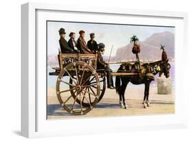 Cart, Palermo, Sicily, C1923-null-Framed Giclee Print