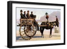 Cart, Palermo, Sicily, C1923-null-Framed Premium Giclee Print