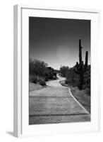 Cart Path on Desert Golf Course Arizona-null-Framed Photo