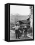 Cart Pulled by Two Oxen in the Basque Country, c. 1900-Ouvrard-Framed Stretched Canvas