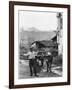 Cart Pulled by Two Oxen in the Basque Country, c. 1900-Ouvrard-Framed Giclee Print