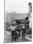 Cart Pulled by Two Oxen in the Basque Country, c. 1900-Ouvrard-Stretched Canvas