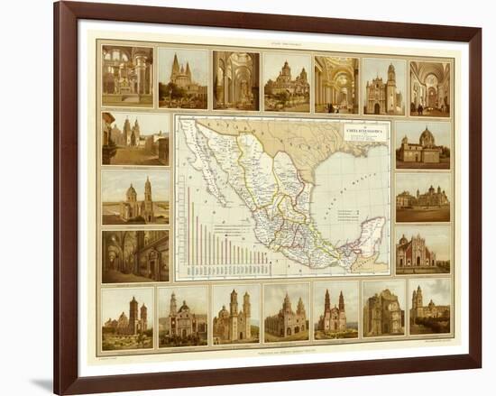 Carta Eclesiastica, c.1885-Antonio Garcia Cubas-Framed Art Print