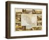 Carta Hydrografica, c.1885-Antonio Garcia Cubas-Framed Art Print