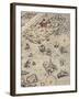 Carta Marina, Sea Map by Olaus Magnus, 1539-null-Framed Giclee Print