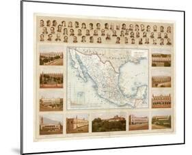 Carta Politica, c.1885-Antonio Garcia Cubas-Mounted Art Print