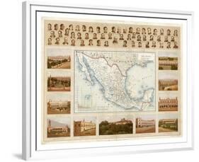 Carta Politica, c.1885-Antonio Garcia Cubas-Framed Art Print