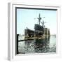 Cartagena (Spain), Ship in a Floating Dry Dock, Circa 1885-1890-Leon, Levy et Fils-Framed Premium Photographic Print