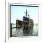 Cartagena (Spain), Ship in a Floating Dry Dock, Circa 1885-1890-Leon, Levy et Fils-Framed Photographic Print