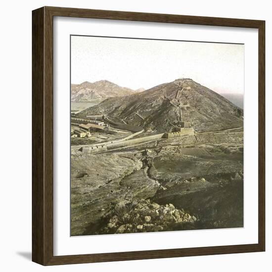 Cartagena (Spain), the View from Fort Atalaya, Circa 1885-1890-Leon, Levy et Fils-Framed Photographic Print