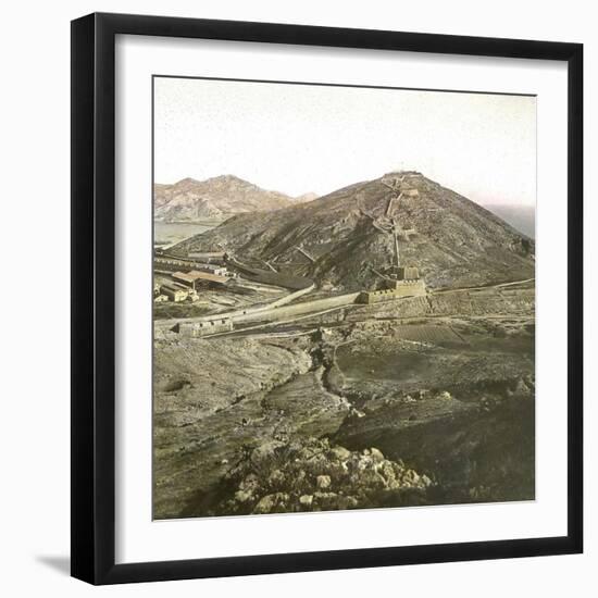 Cartagena (Spain), the View from Fort Atalaya, Circa 1885-1890-Leon, Levy et Fils-Framed Photographic Print