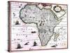 Carte d'Afrique-null-Stretched Canvas