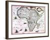 Carte d'Afrique-null-Framed Giclee Print