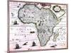 Carte d'Afrique-null-Mounted Giclee Print