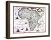 Carte d'Afrique-null-Framed Giclee Print