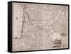 Carte de Guyenne et Gascogne-null-Framed Stretched Canvas