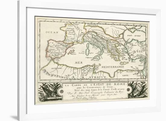 Carte de l'Empire romain de Jules Cesar-Julius Caesar-Framed Giclee Print