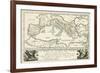 Carte de l'Empire romain de Jules Cesar-Julius Caesar-Framed Giclee Print