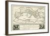 Carte de l'Empire romain de Jules Cesar-Julius Caesar-Framed Giclee Print