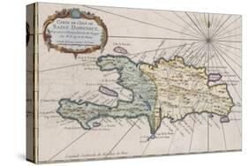 Carte de l'isle de Saint Domingue-null-Stretched Canvas