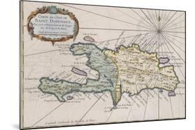 Carte de l'isle de Saint Domingue-null-Mounted Giclee Print