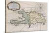 Carte de l'isle de Saint Domingue-null-Stretched Canvas