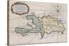 Carte de l'isle de Saint Domingue-null-Stretched Canvas