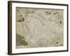 Carte de la forêt de Compiègne-null-Framed Giclee Print