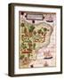 Carte du Bresil-null-Framed Giclee Print