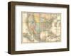 Carte Generale Des Etats, c.1865-Eugene Andriveau-goujon-Framed Art Print