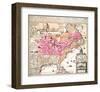 Carte La Nouvelle France 1719-Nicolas De Fer-Framed Art Print