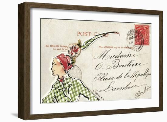 Carte Postal II-Claire Fletcher-Framed Giclee Print