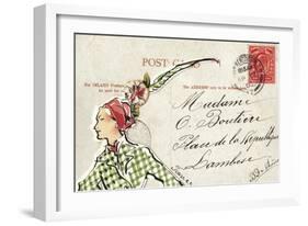 Carte Postal II-Claire Fletcher-Framed Giclee Print