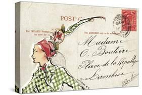 Carte Postal II-Claire Fletcher-Stretched Canvas