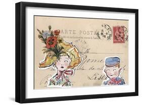 Carte Postal III-Claire Fletcher-Framed Giclee Print