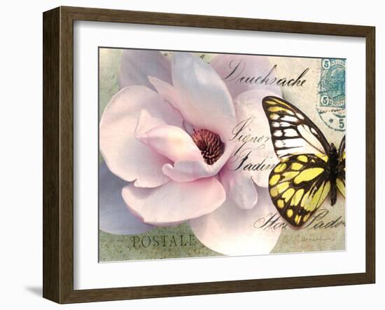 Carte Postale Magnolia II-Amy Melious-Framed Art Print