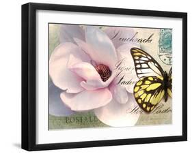 Carte Postale Magnolia II-Amy Melious-Framed Art Print