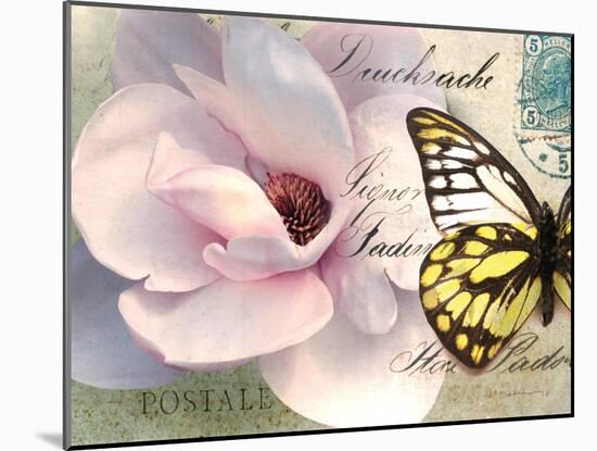 Carte Postale Magnolia II-Amy Melious-Mounted Art Print