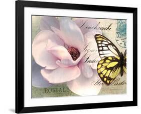 Carte Postale Magnolia II-Amy Melious-Framed Art Print