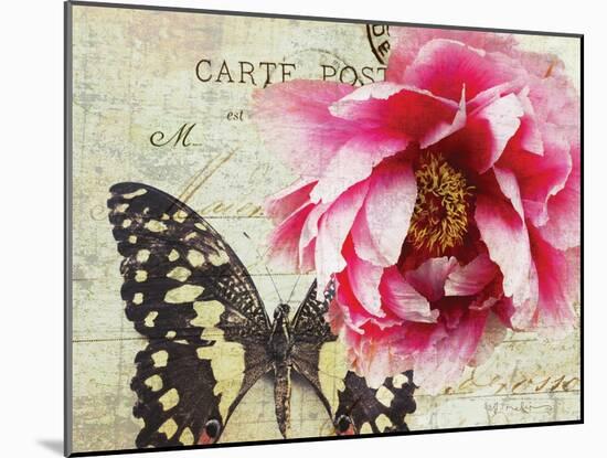 Carte Postale Peony-Amy Melious-Mounted Art Print