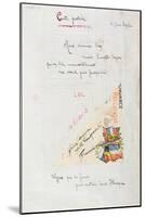 Carte-Postale, Poem Dedicated to Jean Royere from the Case D'Armons Collection, 1915-Guillaume Apollinaire-Mounted Giclee Print