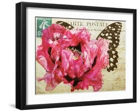 Carte Postale Poppy-Amy Melious-Framed Art Print