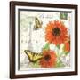 Carte Postale Sunflowers I-Julie Paton-Framed Art Print