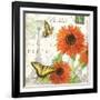 Carte Postale Sunflowers I-Julie Paton-Framed Art Print