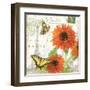 Carte Postale Sunflowers I-Julie Paton-Framed Art Print