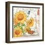 Carte Postale Sunflowers II-Julie Paton-Framed Art Print