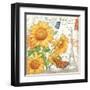 Carte Postale Sunflowers II-Julie Paton-Framed Art Print