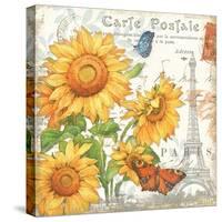 Carte Postale Sunflowers II-Julie Paton-Stretched Canvas