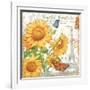 Carte Postale Sunflowers II-Julie Paton-Framed Art Print