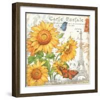 Carte Postale Sunflowers II-Julie Paton-Framed Art Print